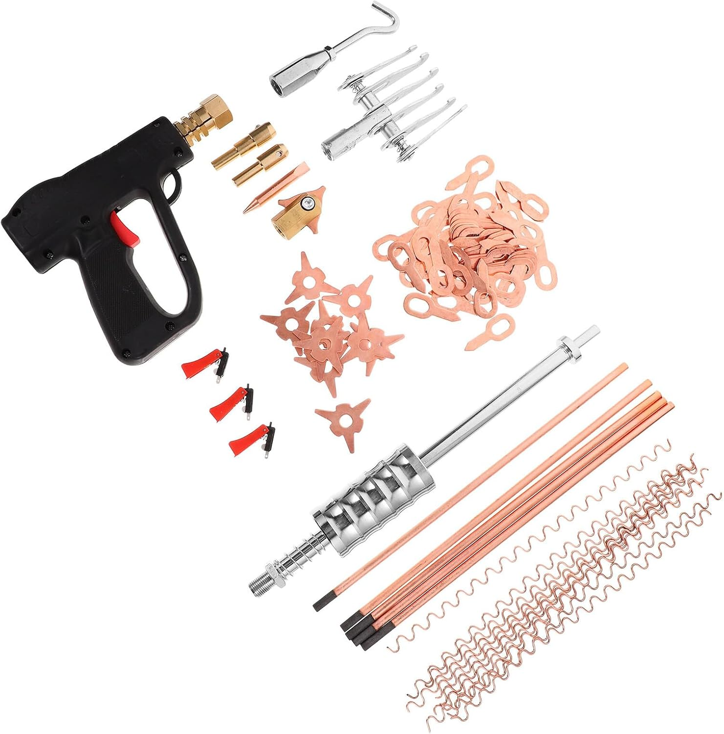 PAMINGONO Automotive Dent Puller Kit for Car Body Panel Repair Versatile Welder Tool for Door Dings and Dents Use Auto Body Panel Welding and Repairing Equipment image number 6