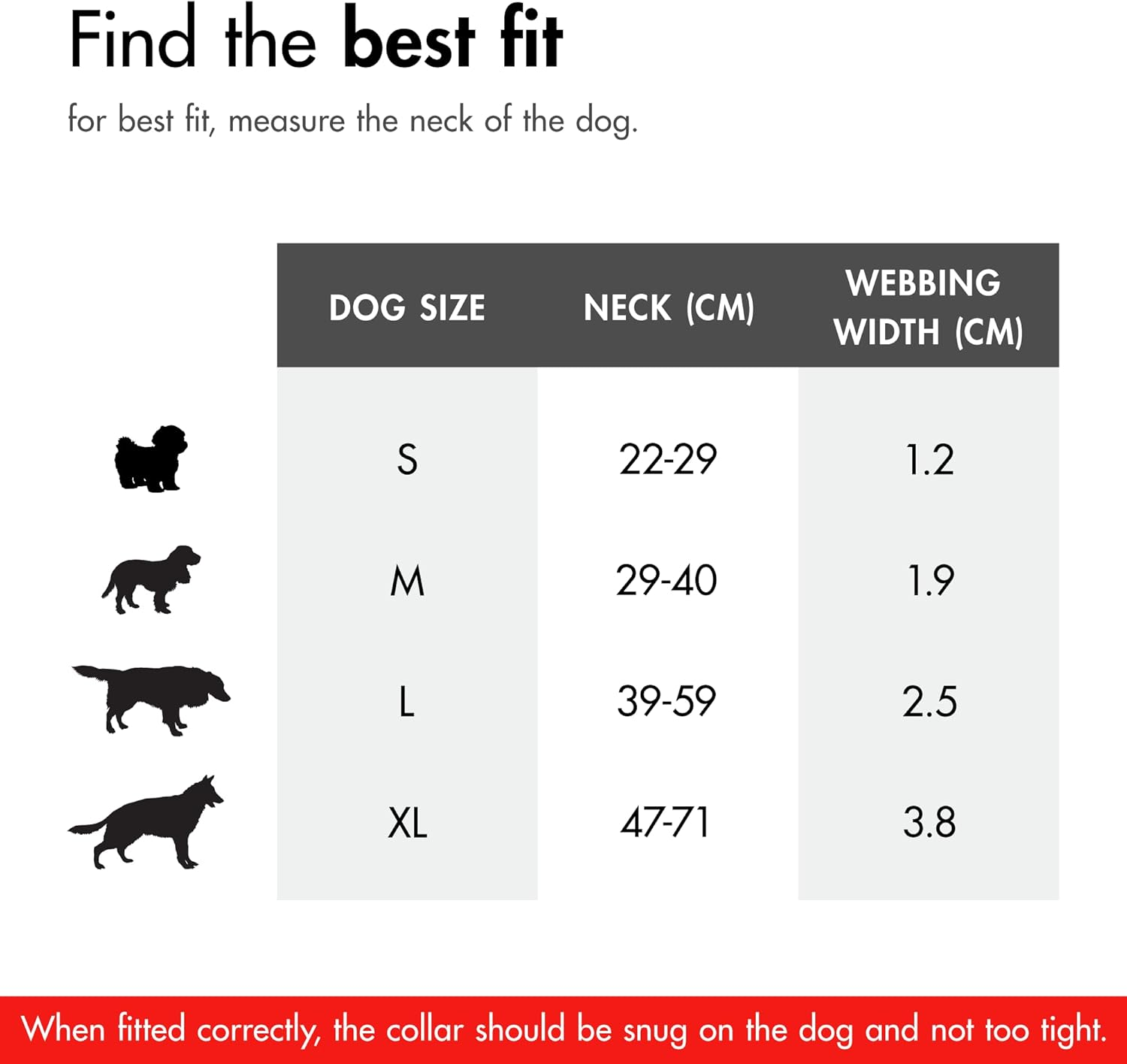 Ezydog Double up Dog Collar - Premium Nylon Webbing Collars for Dogs - Reflective, Comfortable - Attach Leash to Both Stainless Steel D Rings for Extra Strength & Security (XL, Black)