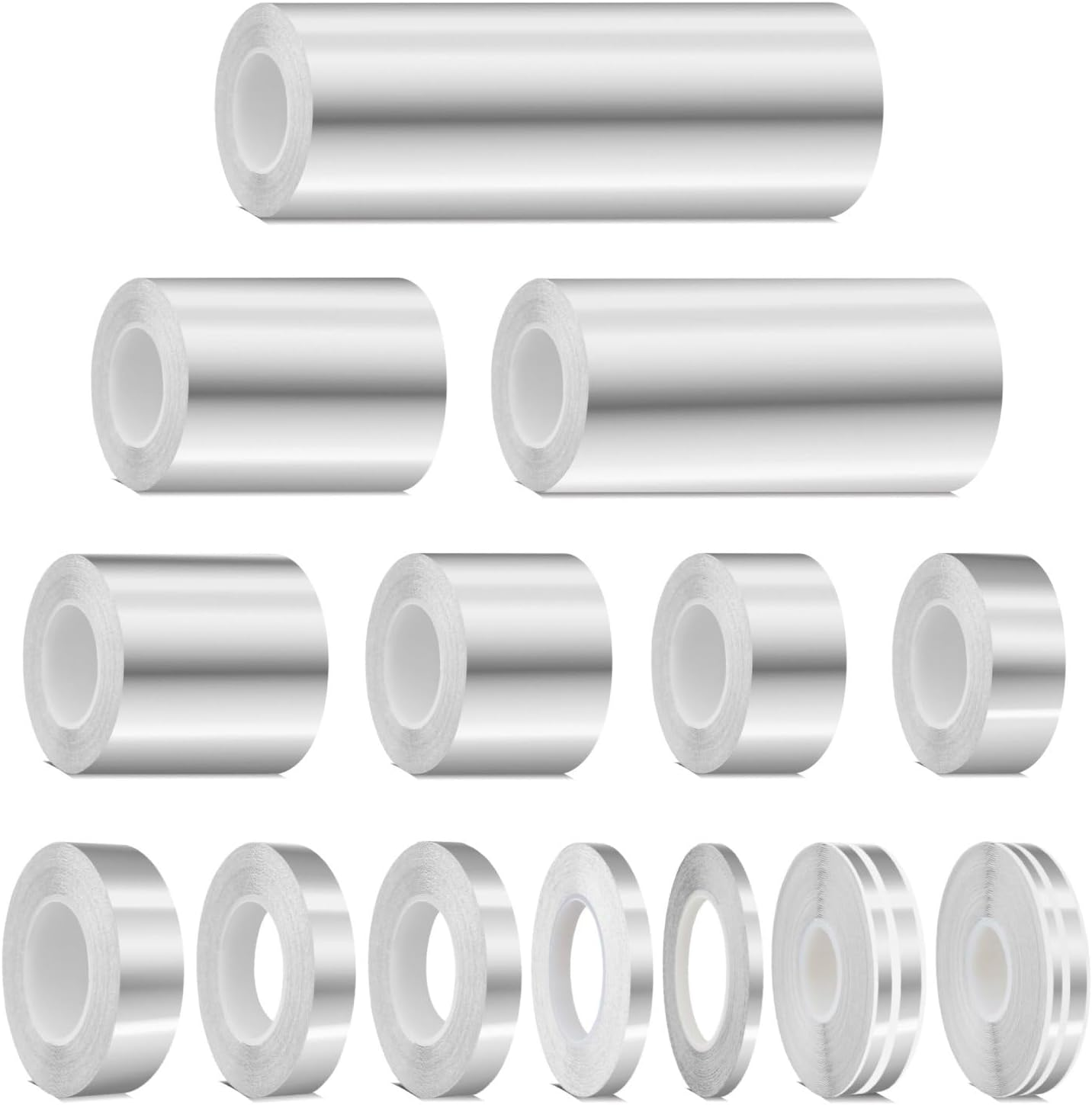 Chrome Silver Self-Adhesive Vinyl Pin Stripe Roll Decal Sticker Tape 9.80M 32Ft - 3Mm | 1/8", Universally Compatible for Cars, Trucks, Vans, Motorcycles, Bikes, Arts & Crafts image number 3