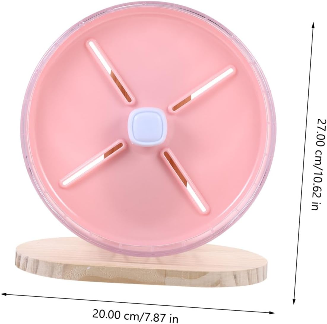 Super Silent Hamster Wheel Chinchilla Exercise Wheel Small Pet Cage Accessory Decorative Hedgehog - Pink image number 3