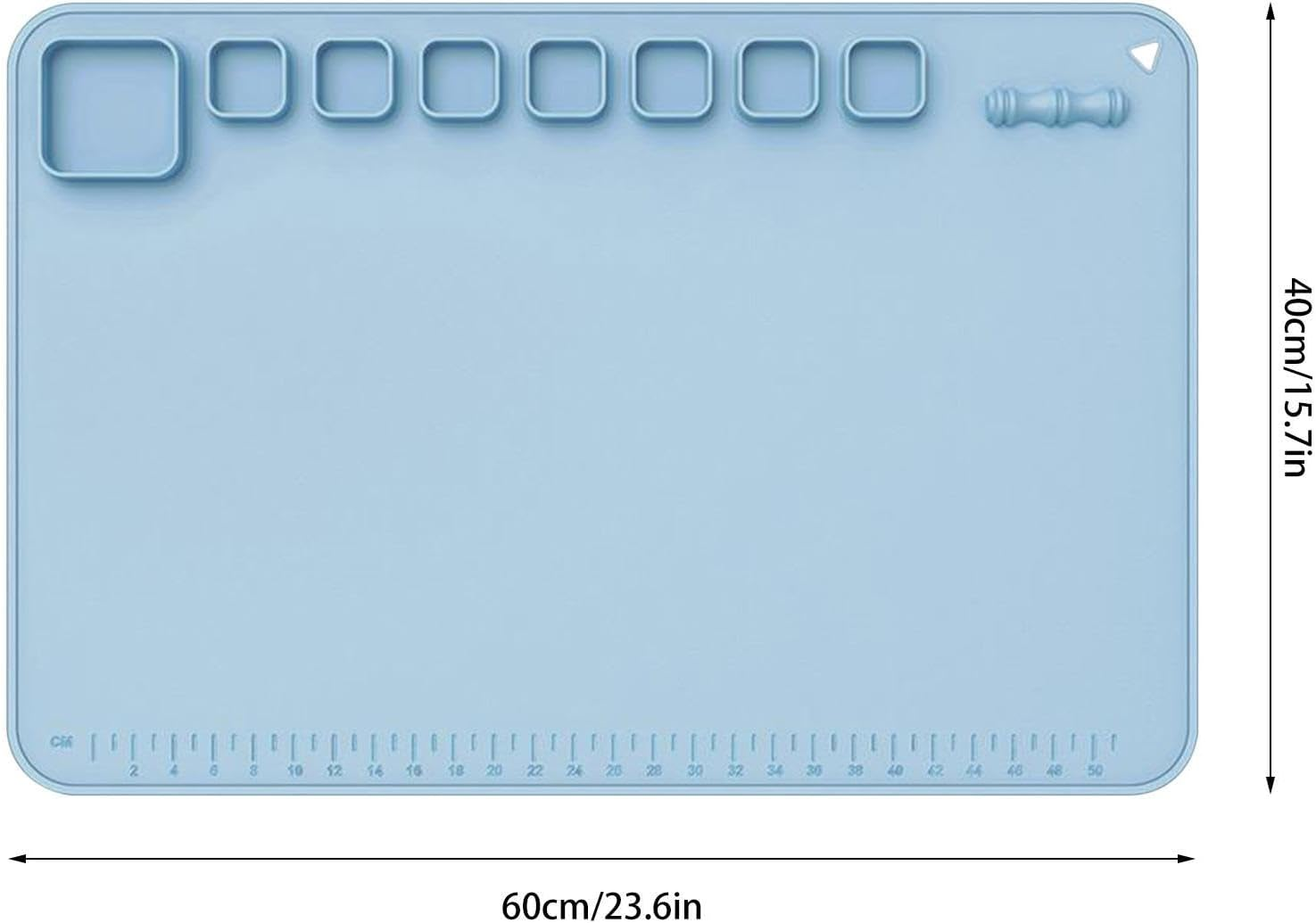 Silicone Mats for Crafts | 24In X 16In Resin Jewelry Casting Molds Mat Nonstick Nonslip,Durable No Fading Painting Gadgets for Painting, Watercolor, Gouache, image number 4