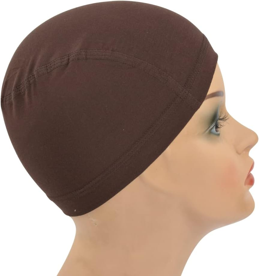1Pc Bamboo Fiber Wig Cap to Hold Wig in Place Elastic Wig Cap for Women Wig Making (Dark Brown) image number 2