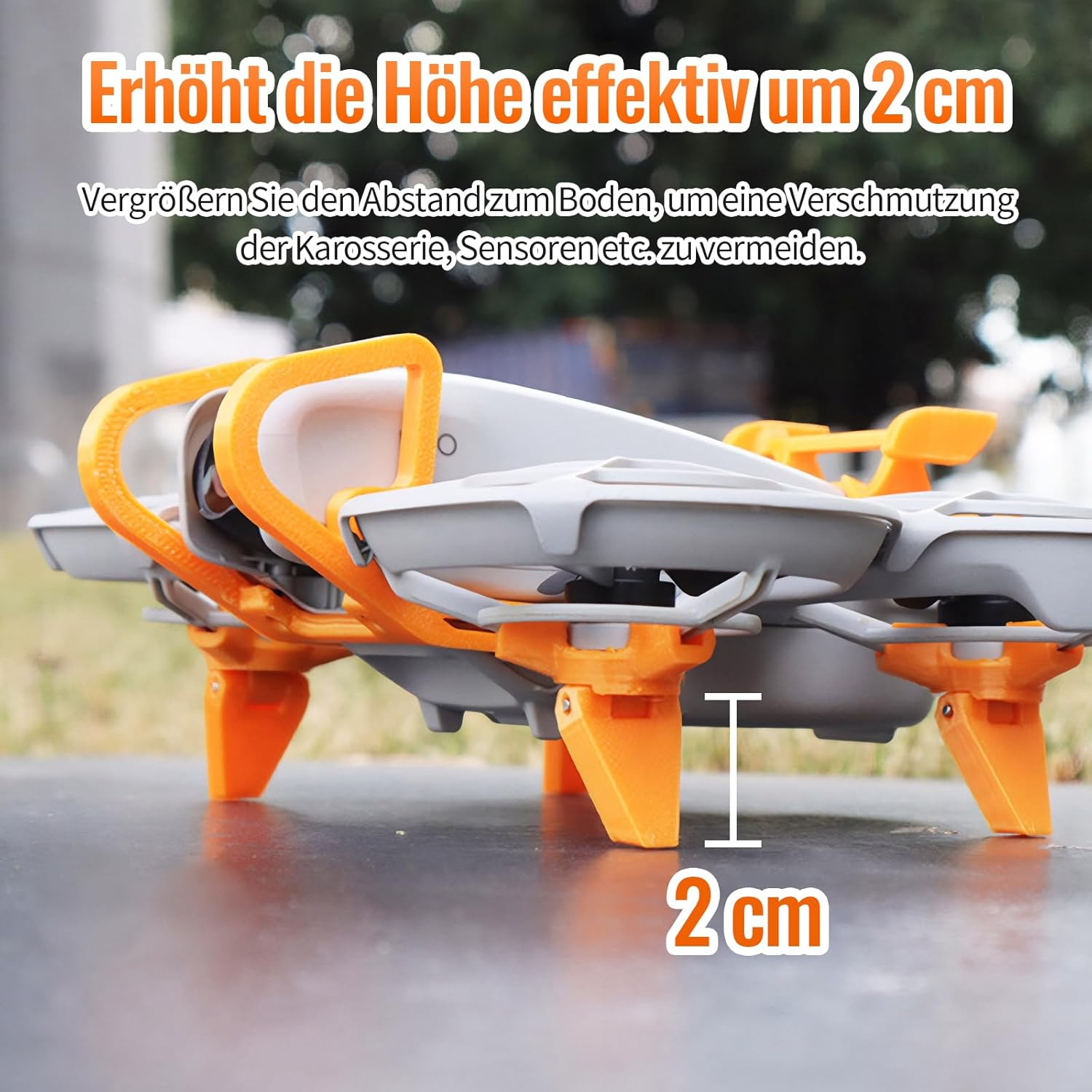 Bumper for Dji Neo Gimbal, Foldable Booster Stand for Pocket Drone Neo, Orange Bumper and Foldable Stand for Drone Dji Neo Accessories, for Dji Neo Protection image number 2