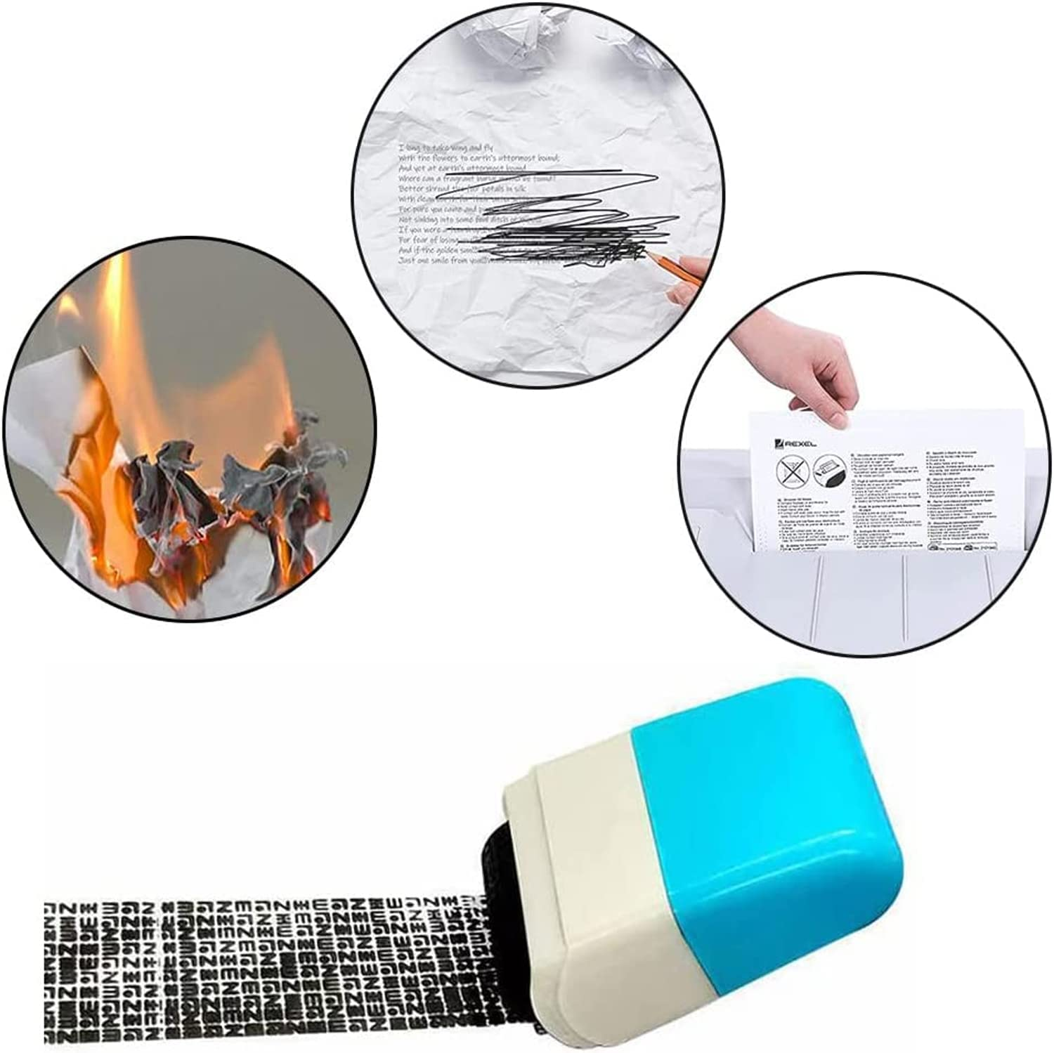 Pacify 3 PCS Identity Theft Protection Roller Stamp Wide Confidential Identity Data Guard Security Blocker Roller Stamps for School Home Office Privacy Protection (B-3PCS)