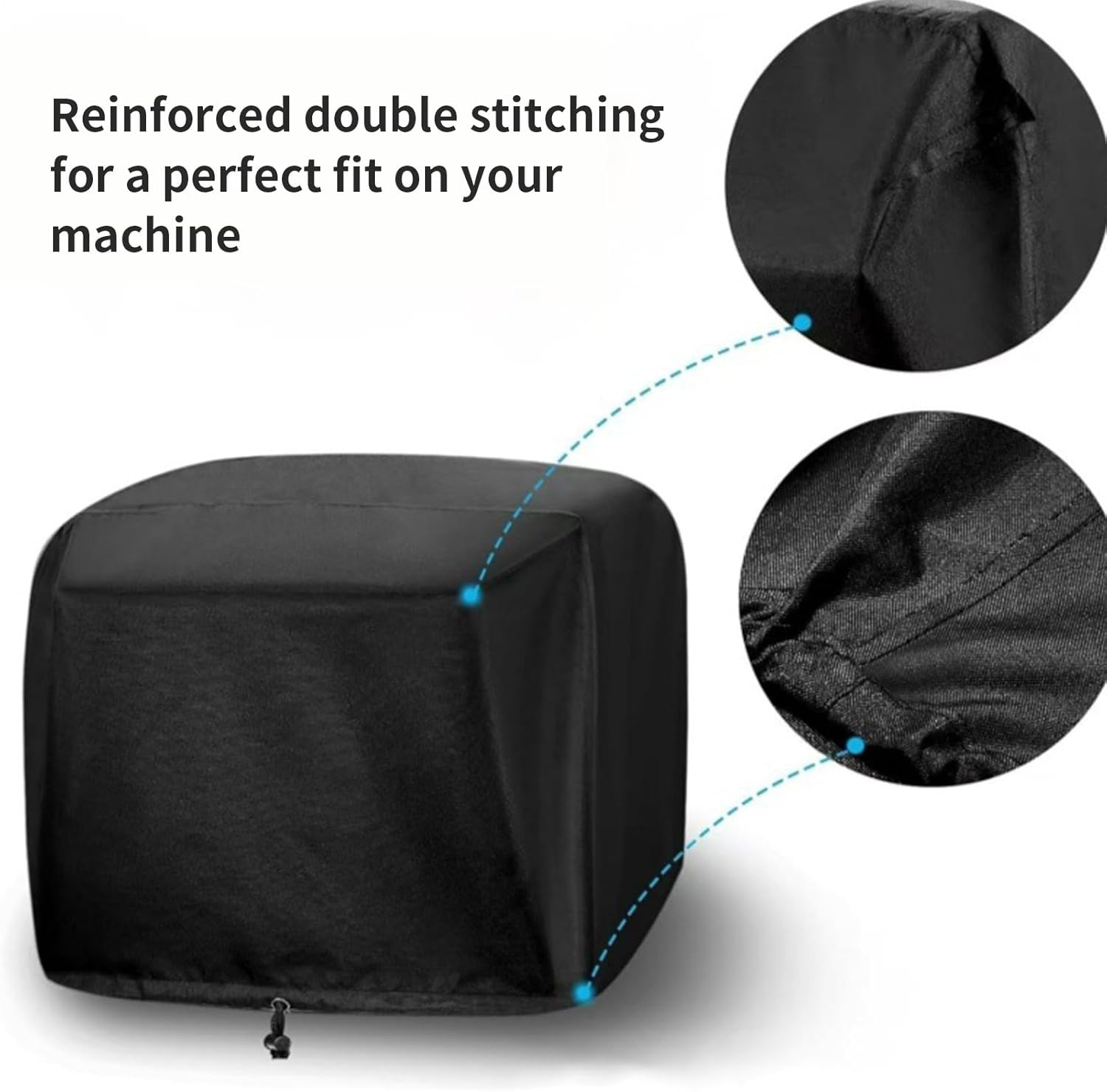 BBQ Grill Cover - Small Appliance Covers | Adjustable Drawstring Waterproof Heavy Dust Jacket Protection for Kitchen Outdoor Cooking outside Table image number 4