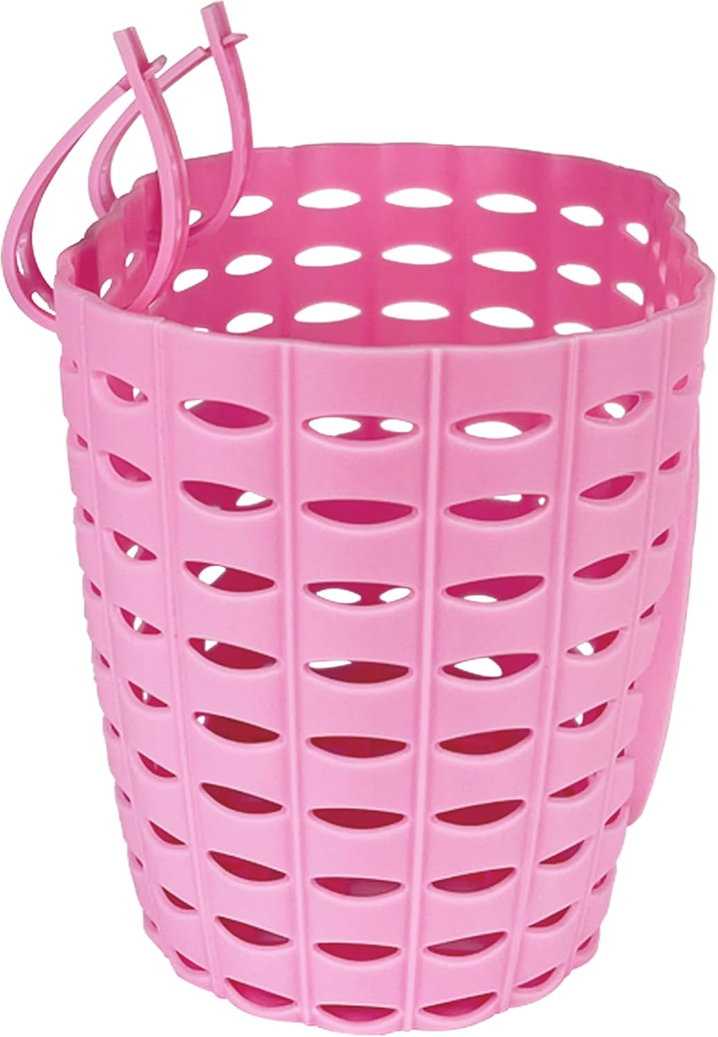 Kids Bike Basket for Girls, Pink Bicycle Front Handlebar Basket, Adjustable Plastic Tricycle Basket for Baby Girls, Toddlers image number 6