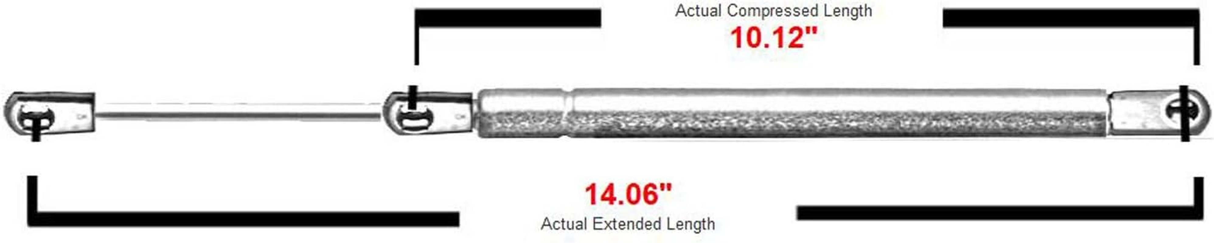 2 Pcs Front Hood Lift Gas Struts Supports Shock for 1997-2004 Chevrolet Corvette,2007-2016 Lincoln Navigator SG330023 4525