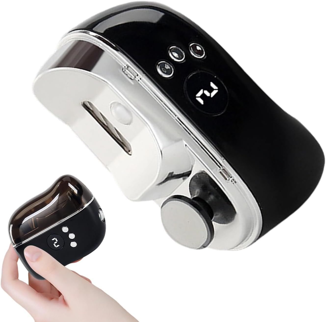 Electric Nail Clipper | Toenail File with LED Light,Portable Fingernail File - for Women Men Busy Professionals Home Office Dormitory Apartment Salon