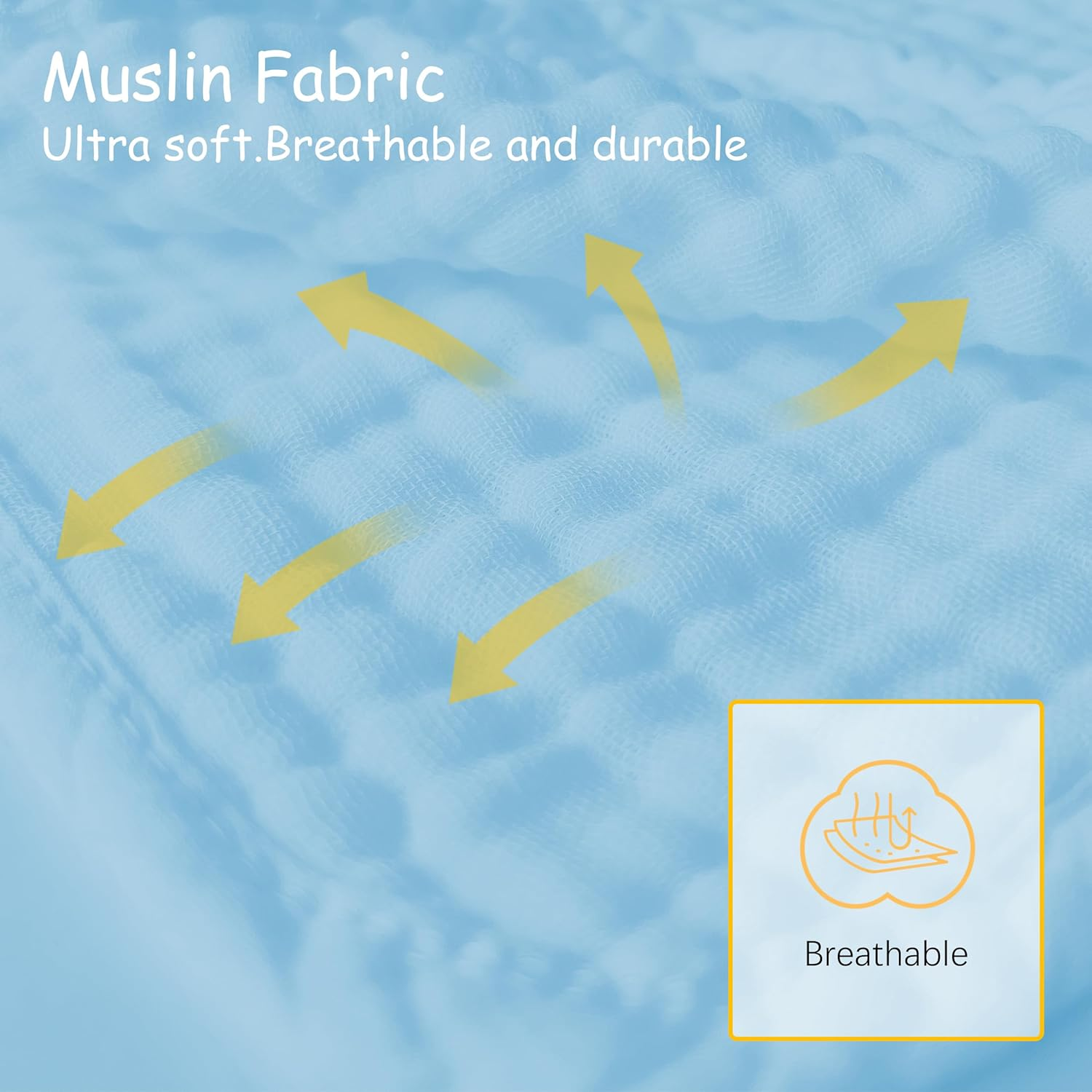 12 Pack Muslin Burp Cloths 100% Cotton Muslin Cloths Large 20''X10'' Extra Soft and Absorbent Baby Burping Cloth - Aqua - Aqua image number 2