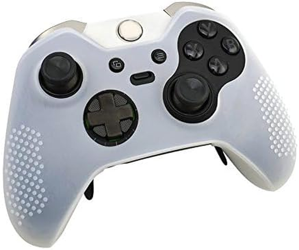 OSTENT Soft Protective Silicone Rubber Skin Case Cover for Xbox One Elite Controller Color White image number 5
