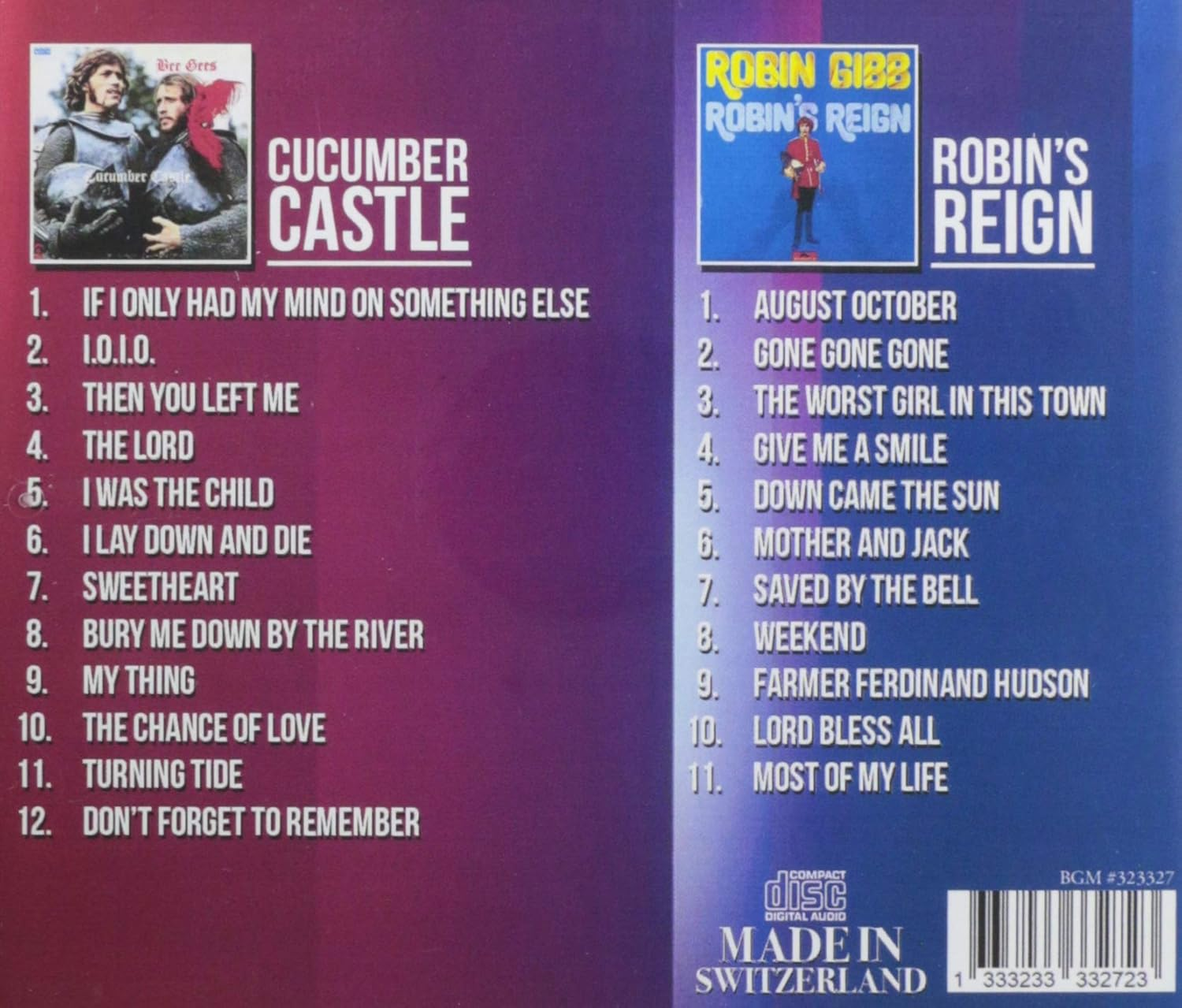 Cucumber Castle / Robin'S Reign (2Cd)