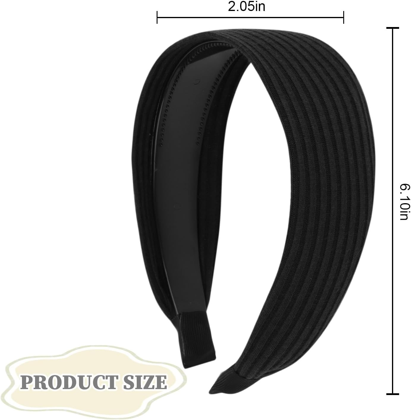 ACO-UINT 4 Pack Headbands for Women, Wide Headbands Large Head Bands for Women'S Hair, Non-Slip Thick Headbands with Teeth Fashion Hairbands Hair Accessories for Women image number 4