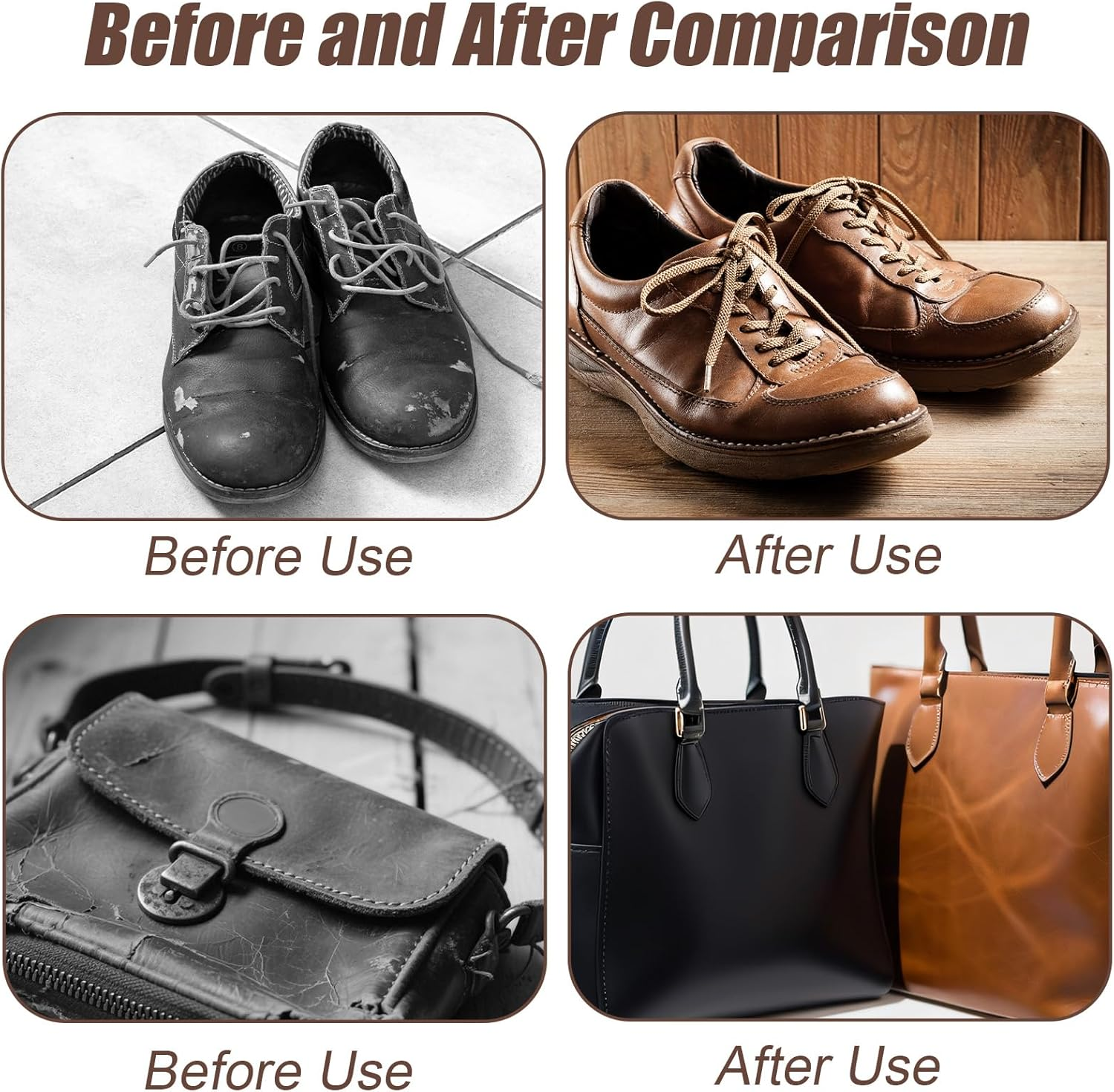 2Pcs Salve Brush for Furniture, 2 Style Leather & Wood Care Brush Tool with Soft Bristles Ergonomic Handle Furniture Wax Applicator for Car Interiors & Home Cleaning Maintenance image number 3