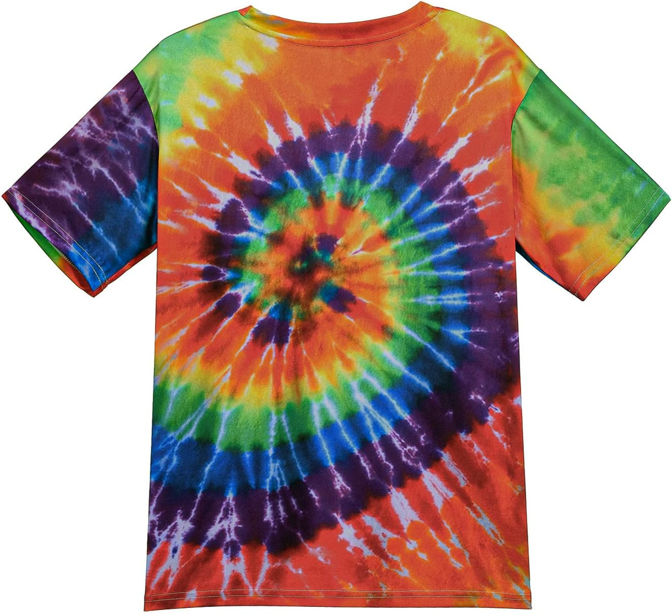 Hippie Costume for Men Momen 60S 70S Colorful T-Shirt 5 PCS Accessories Set for Theme Party image number 3