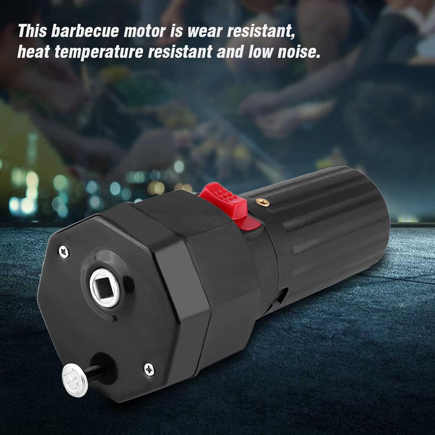 1.5V Barbecue Motor, Electric Grill Roasting Rotisserie Grill Motor, BBQ Rotisserie Motor, with USB Cable (Battery Not Included)