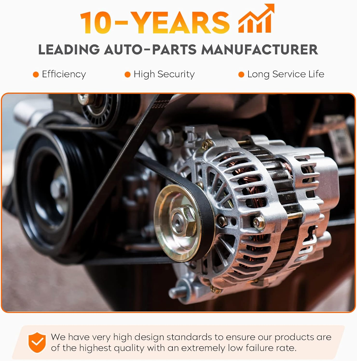 New Alternator for 07-14 Cadillac Escalade ESV EXT Chevy Avalanche Silverado 1500 2500 3500 Suburban Tahoe GMC Sierra Yukon, Hummer H2, 1-2990-01DR, 90-01-4558, 15093928 image number 5