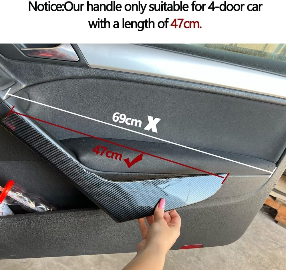 Inner Door Handle Trim Cover Fit for Volkswagen Golf 6 GTI MK6 2009 2010 2011 2012 2013 Interior Accessories Replaces OE# 5K4868039A 5K4868040A (Right Side) image number 3