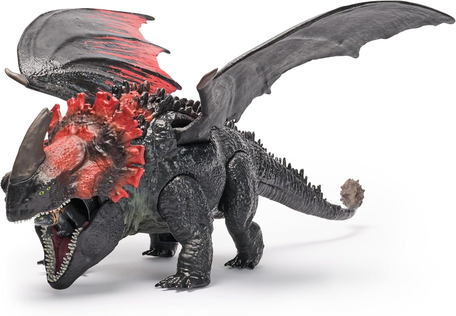 How to Train Your Dragon, World of Berk: Red Death Chomping Rampage, 28-Cm Toy Dragon with Exclusive Toothless Figurine for Ages 4 & Up image number 3
