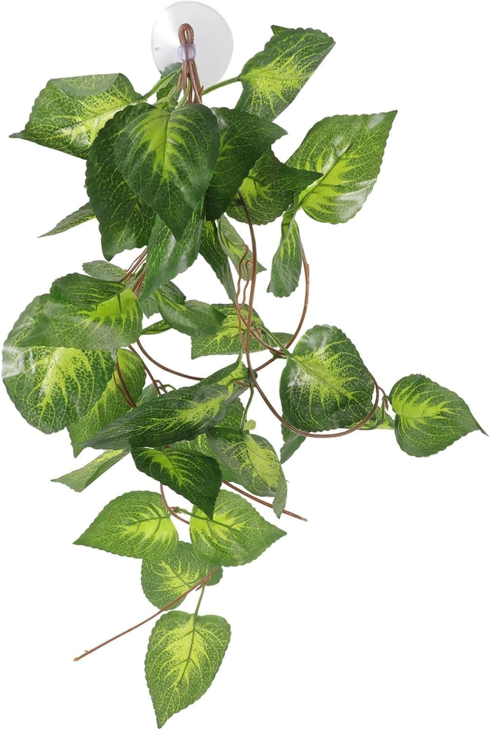 WADY Fake Plant Reptile Tank Hanging Realistic Decorative Reptile Plant Fake Artificial Terrarium Plant Ornament for Aquarium Ideal for Reptile (&lrm;Light Green) image number 4