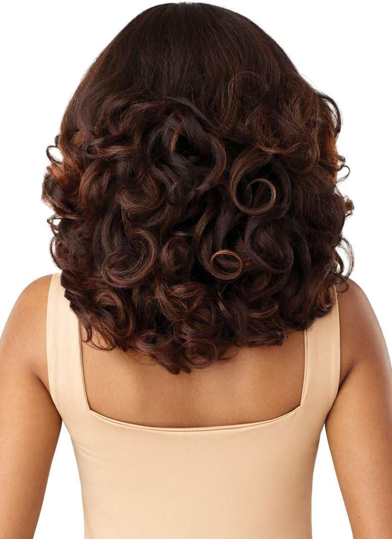 Outre Melted Hairline - Kinky Soft Edges - Kinky Soft 2 (OFF BLACK 1B) - Drst2/Chocolate Caramel image number 6