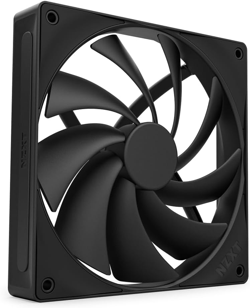 NZXT F140Q | 120Mm Quiet Airflow PC Case Fan | Intake or Exhaust | Chamfered Frame for Concentrated Air | Fluid Dynamic Bearings | Low Noise | PWM Control | Black image number 2