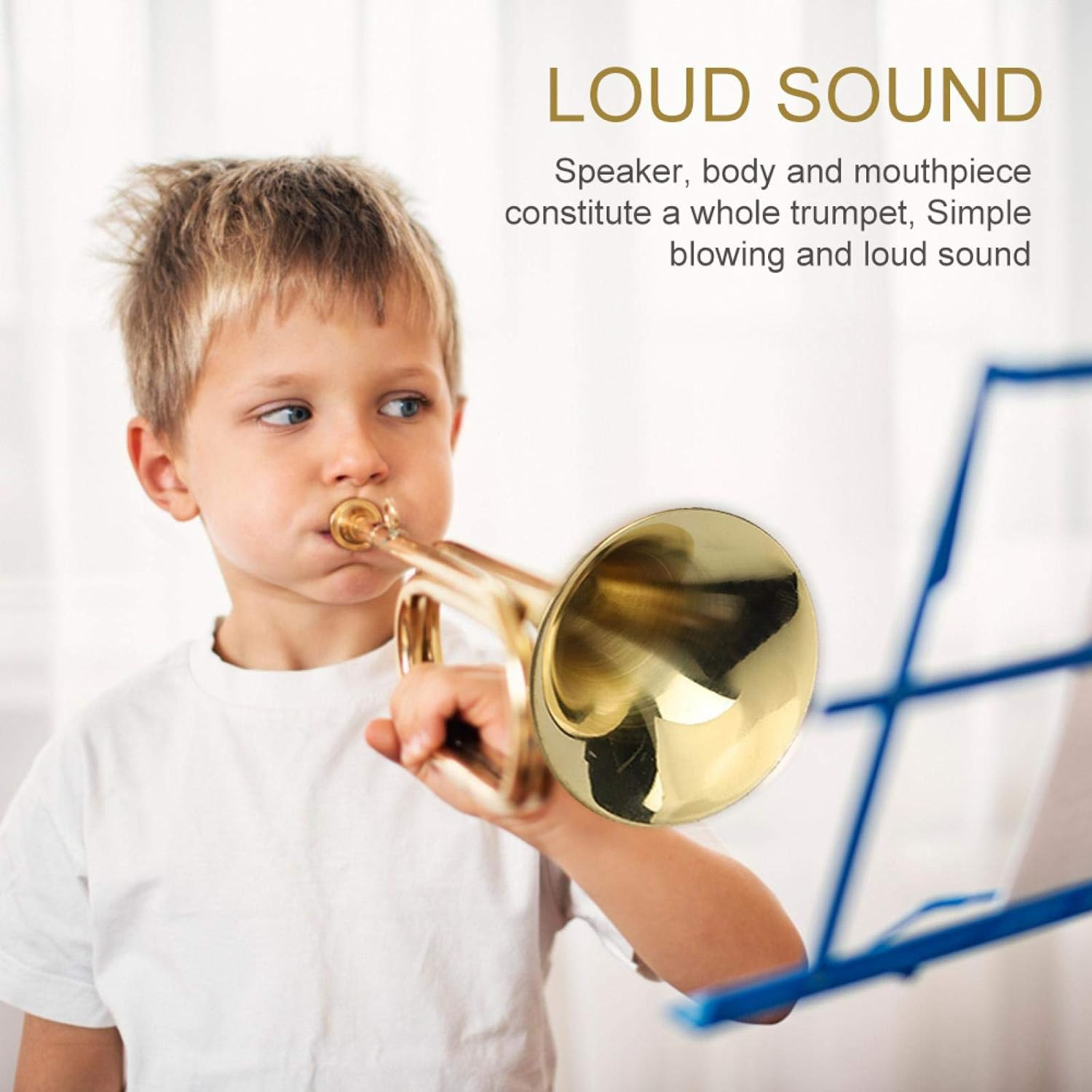 Trumpet Bugle Cavalry Trumpet Orchestra Music Orchestra Music Instrument Teenagers for Students Beginner Children image number 2