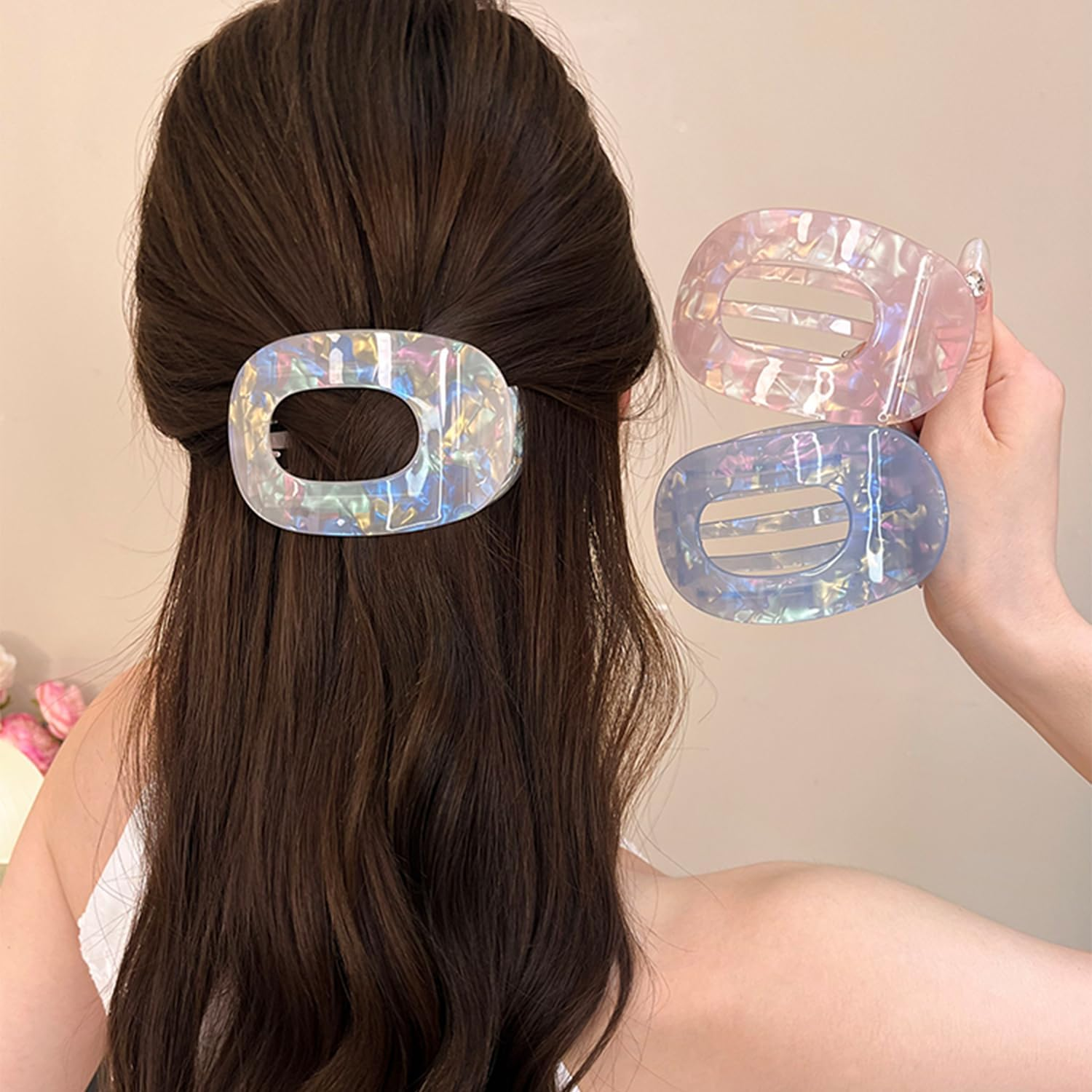 4 Colourful Clips French Flat Hair Bands Essential Accessories for Fashion Women Hair Clips at the Back of Head image number 5