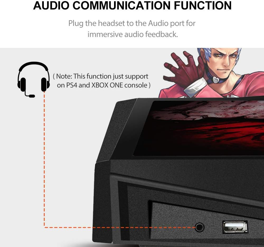 PXN X9 Pro Arcade Stick with Responsive Joystick and Durable Buttons for Smooth Gameplay Featuring Turbo Function and Multi Platform Support for PS4 PS3 Xbox One Xbox 360 Switch and PC image number 4