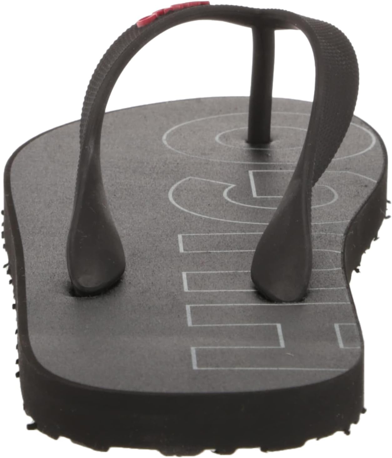 HUGO Men'S Bold Logo Denim Print Flip Flops image number 6