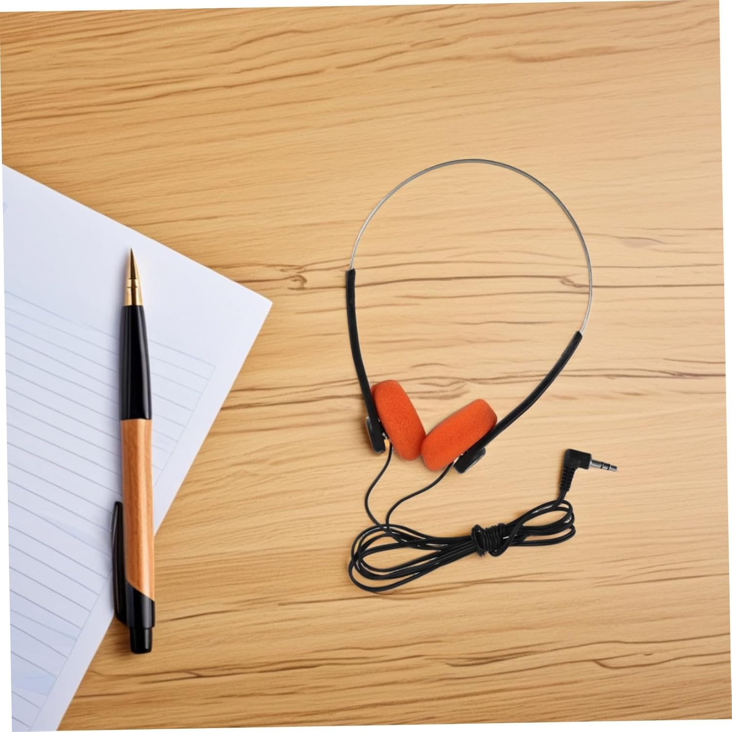 Levemolo Portable Ear Headphones with Adjustable Headband and Cushioned Ear Pads Lightweight Classic Retro Design for Students Safe Volume Listening in Classroom Library and Travel image number 3