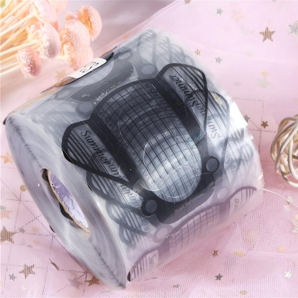 Namvo 100 Pieces Gel Nail Trim Paper, Nail Model, Nail Template, Nail Extension Template for Nail Extension Model Stickers image number 6