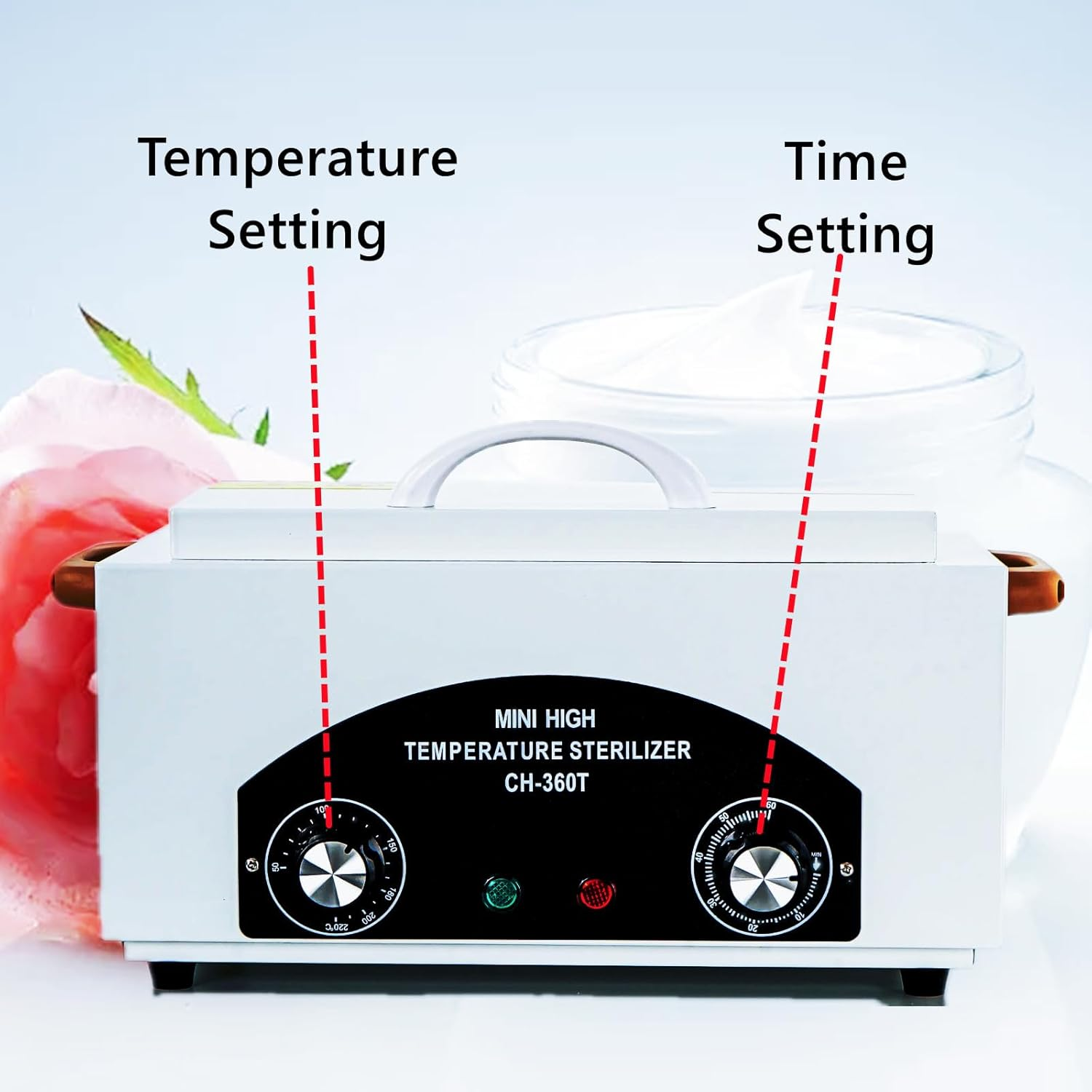 Autoclave Sterilizer, Manicure Steriliser for Nail Tools Adjustable, High-Temperature Nail Tool Steriliser for Salons, Heat Steriliser for Nail Cleaner Tool 300W image number 6