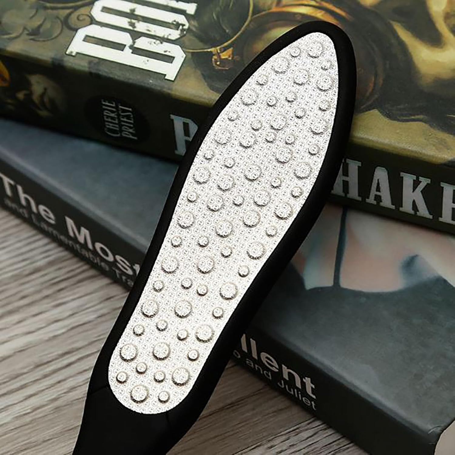 SYGELER Foot File Callus Remover, Double Sided Foot Scraper Callus Remover, Stainless Steel Pedicure File for Heels and Feet(1 PCS) image number 2