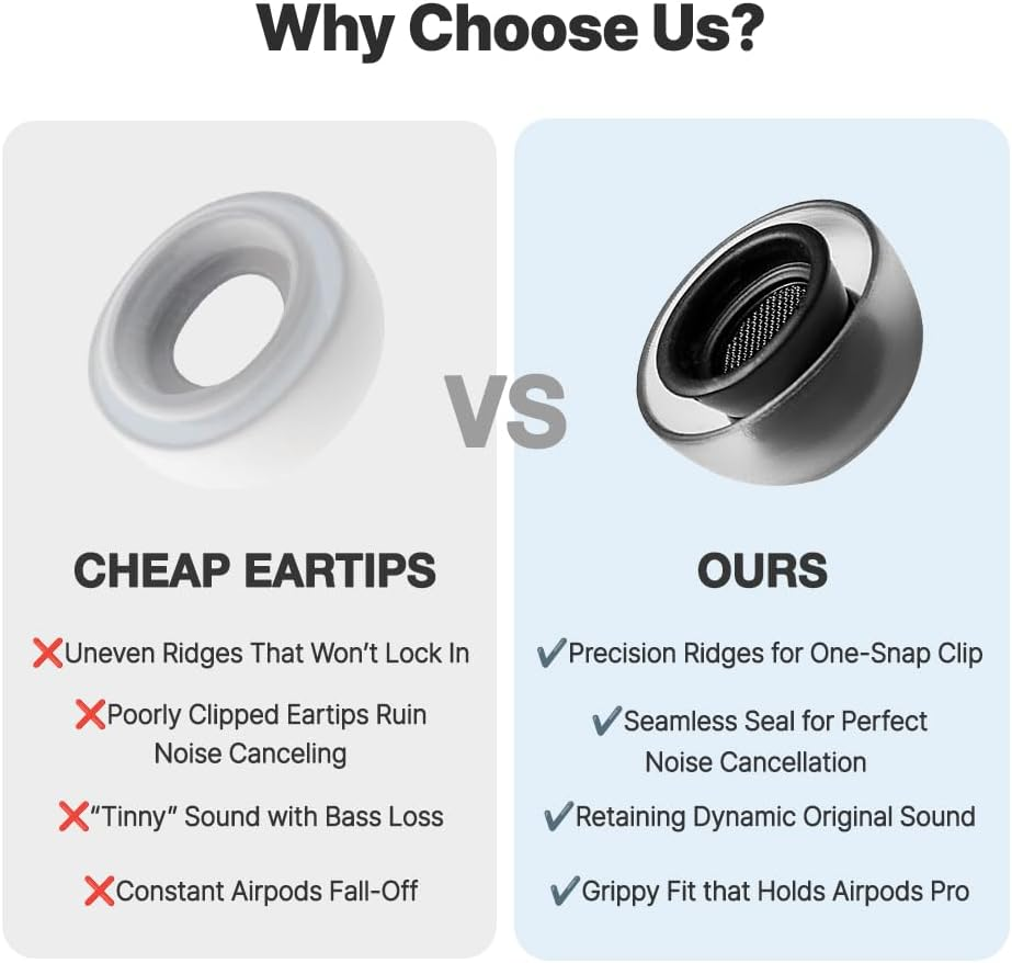 AZLA Sednaearfit Crystal for Airpods Pro / 2 Pairs (Size L) image number 3