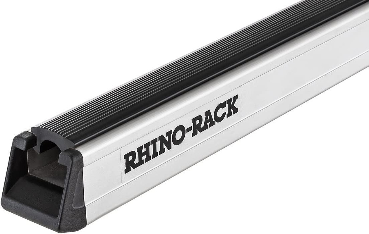 Rhino-Rack Heavy Duty Bar Lightweight Extruded Structural Grade Aluminum (6061 T6) for Outstanding Carrying Capacity, Durability & Longetivity, Perfect for Pickup Trucks, Suv'S, & Cap/Topper, One Bar