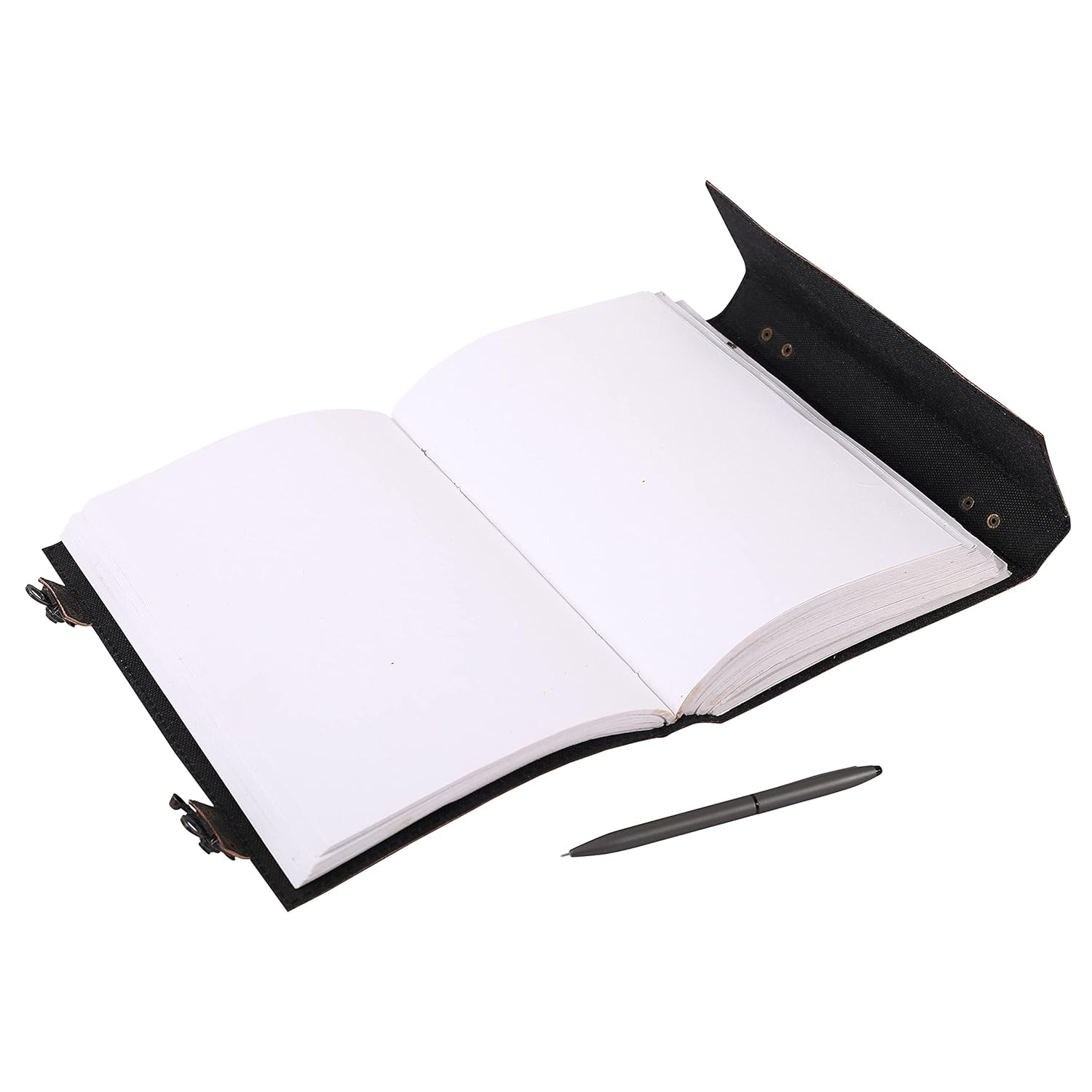 OVERDOSE Hand Embossed Stone Leather Journal - Handmade Antique Stone Journal for Students & Office for Men and Women Diary Sketchbook Drawing Notebook - Size 7 X 10 Inches | 17 X 25 Cm | A4 image number 1