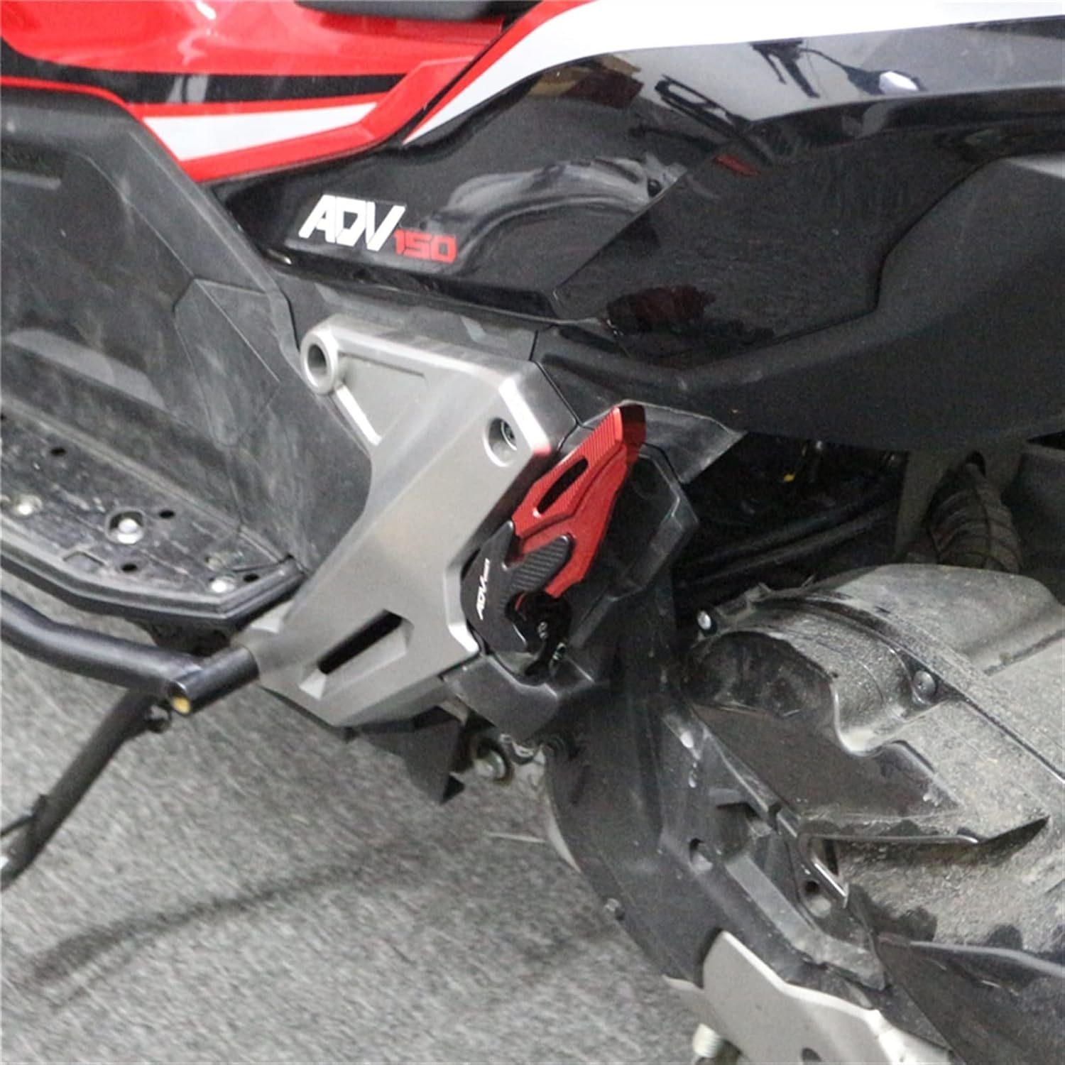 Rear Passenger Footrests Footpegs CNC Kick Support Holder Scooter Parts Foot Pegs Accessories for Honda ADV150 ADV 150 2019 2020 Foot Rests (Color : Blue) - Blue image number 4