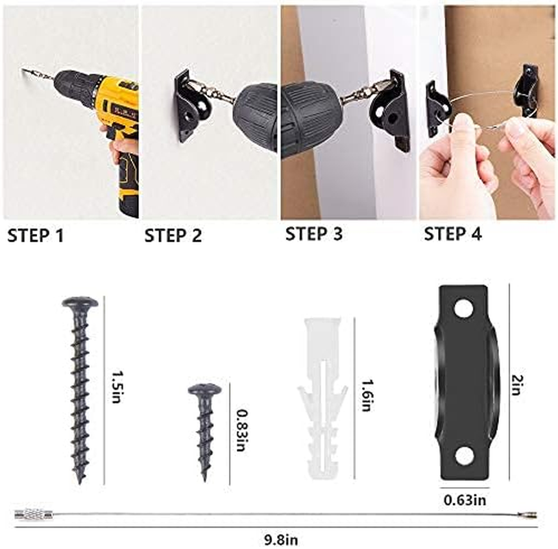 Furniture Strap for Baby Proofing, Metal Child Proofing Anti-Tip Furniture Anchors (6 Pack), Secure 400 Pound Falling Furniture Prevention Straps Child Pet Safety Straps Earthquake Resistant image number 3