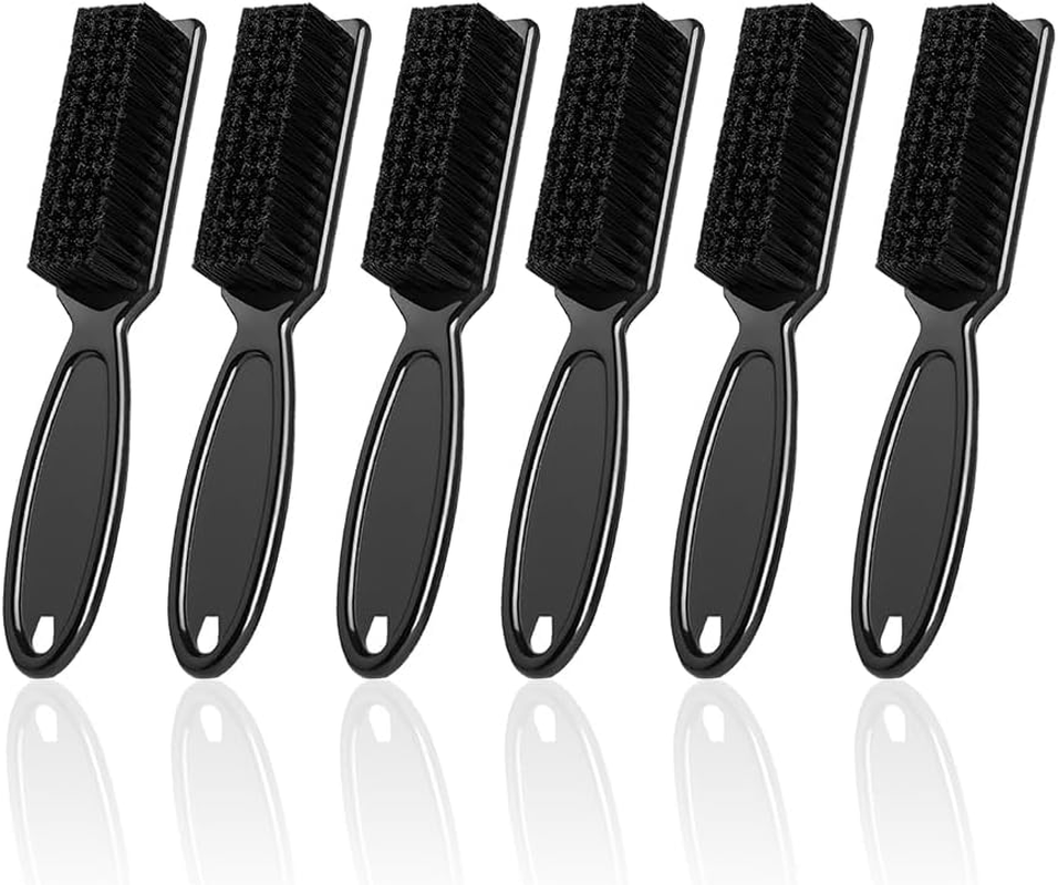 SQULIGT 6 Pcs Barber Clipper Brush Blade Trimmer Cleaning Brush Set Duster Manicure Nylon Brush Hair Styling Brush Tool (Black) image number 2