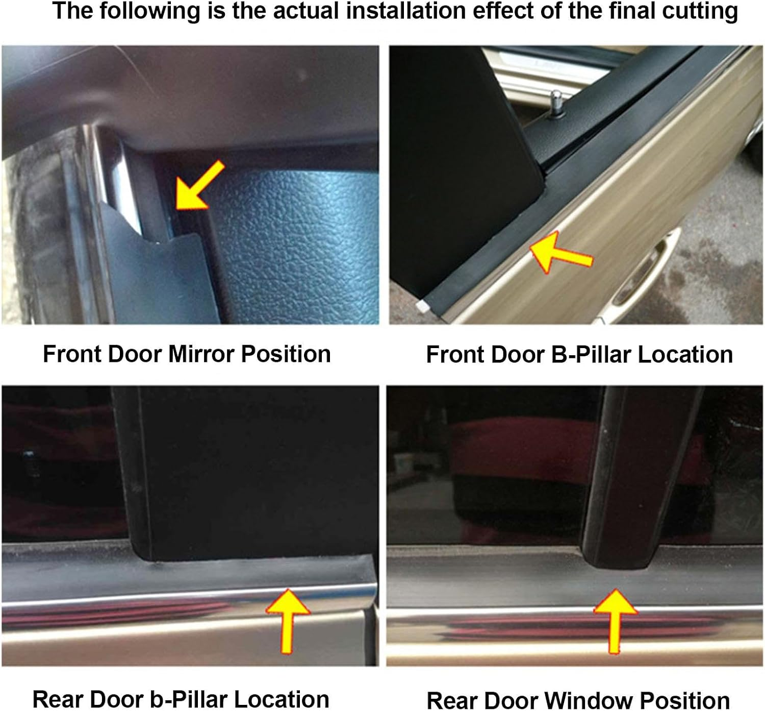 Car Window Weather Stripping | /13.12Ft Automotive Window Sealing Strip,Self-Adhesive Auto Rubber Weather Draft Seal Strip /13.12Ft
