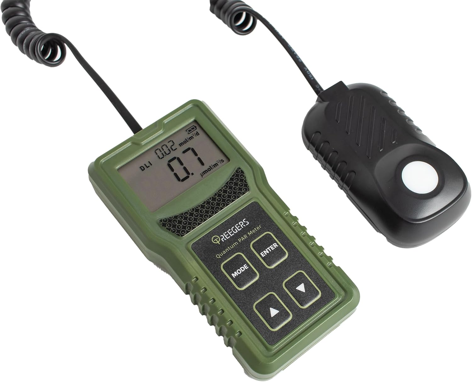 Quantum PAR Meter, PPFD & Illuminance Light Meter with Full-Spectrum Sensor (400&ndash;700Nm), Indoor & Outdoor Plant LED Grow Light Meter for Greenhouse & Gardening Lux Meter Tester by TREEGERS image number 6