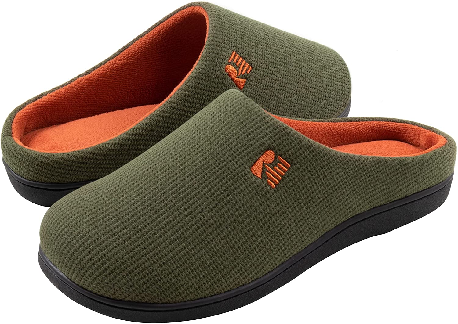 Rockdove Men'S Original Two-Tone Memory Foam Slipper