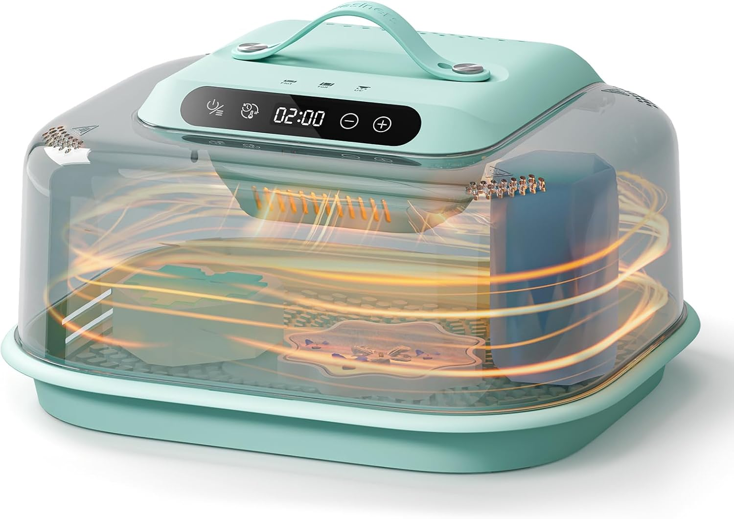 Resiners Resin Curing Machine G3 with UV Resin Light, 2-In-1 Uses, Auto Curing 2H/1Min, Adjustable Temperature & Timer, Resin Dryer with Reversible Base for Epoxy Mold Casting,Jewelry Making,Diy Decor image number 4