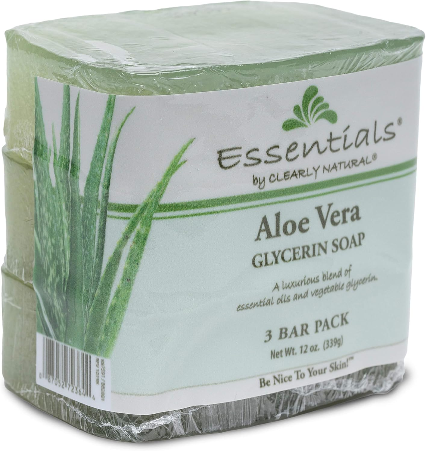 Clearly Natural Glycerine Bar Soap, Aloe Vera, 12 Oz, 3 Count image number 2