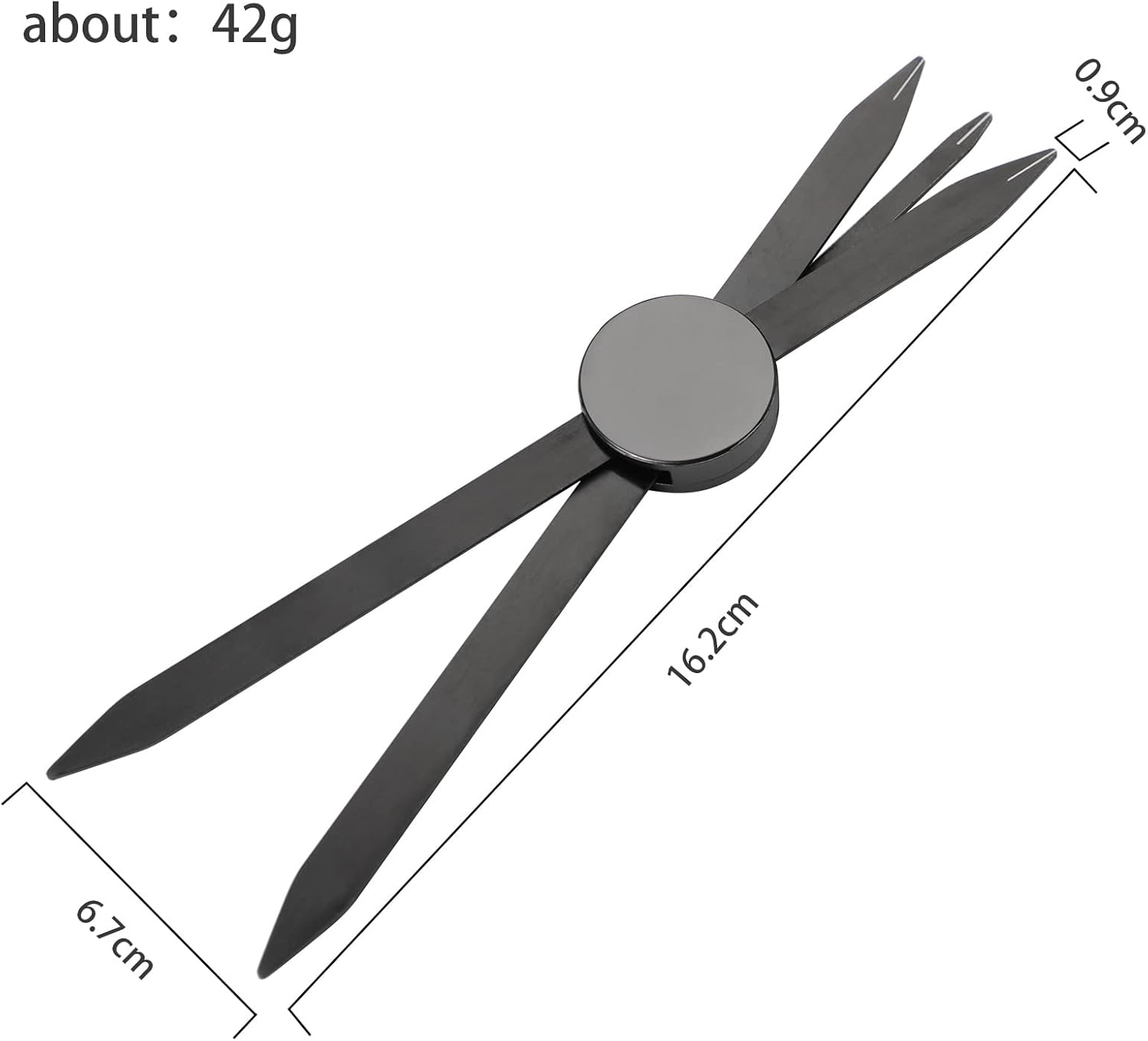 Charme Princesse Eyebrow Ruler Stainless Steel Tattoo Eyebrow Stencil Ruler Three-Point Positioning Permanent Eyebrow Makeup Measuring Symmetrical Tool(Gold) LB000249-6 - Gold image number 4