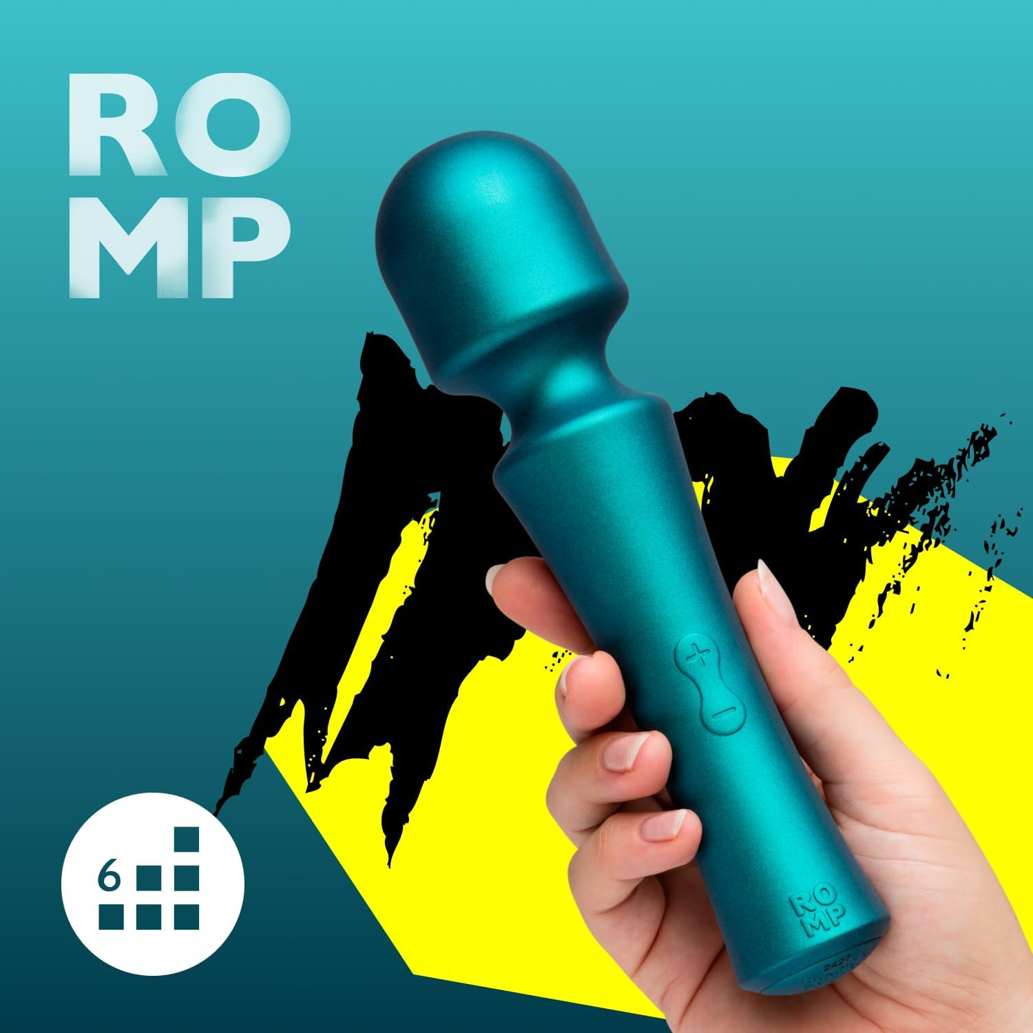 ROMP Presto Mini Cordless Wand Vibrator | Handheld Personal Massage Tool for Woman | Clit and Body Stimulator | Adult Sex Toys for Woman | Massager for Women and Couples | Waterproof & Rechargeable image number 2