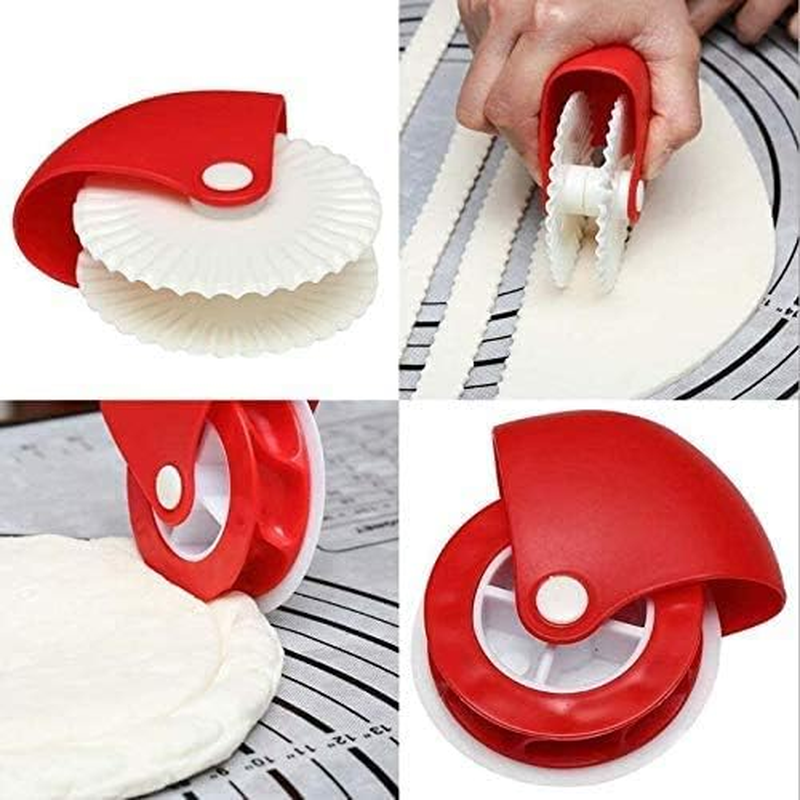 Xingbing 6 PCS Pastry Wheel Decorator and Cutter, Plastic Blade, Kitchen Baking Tool for Pies, Pasta, Pizza, Ravioli image number 4