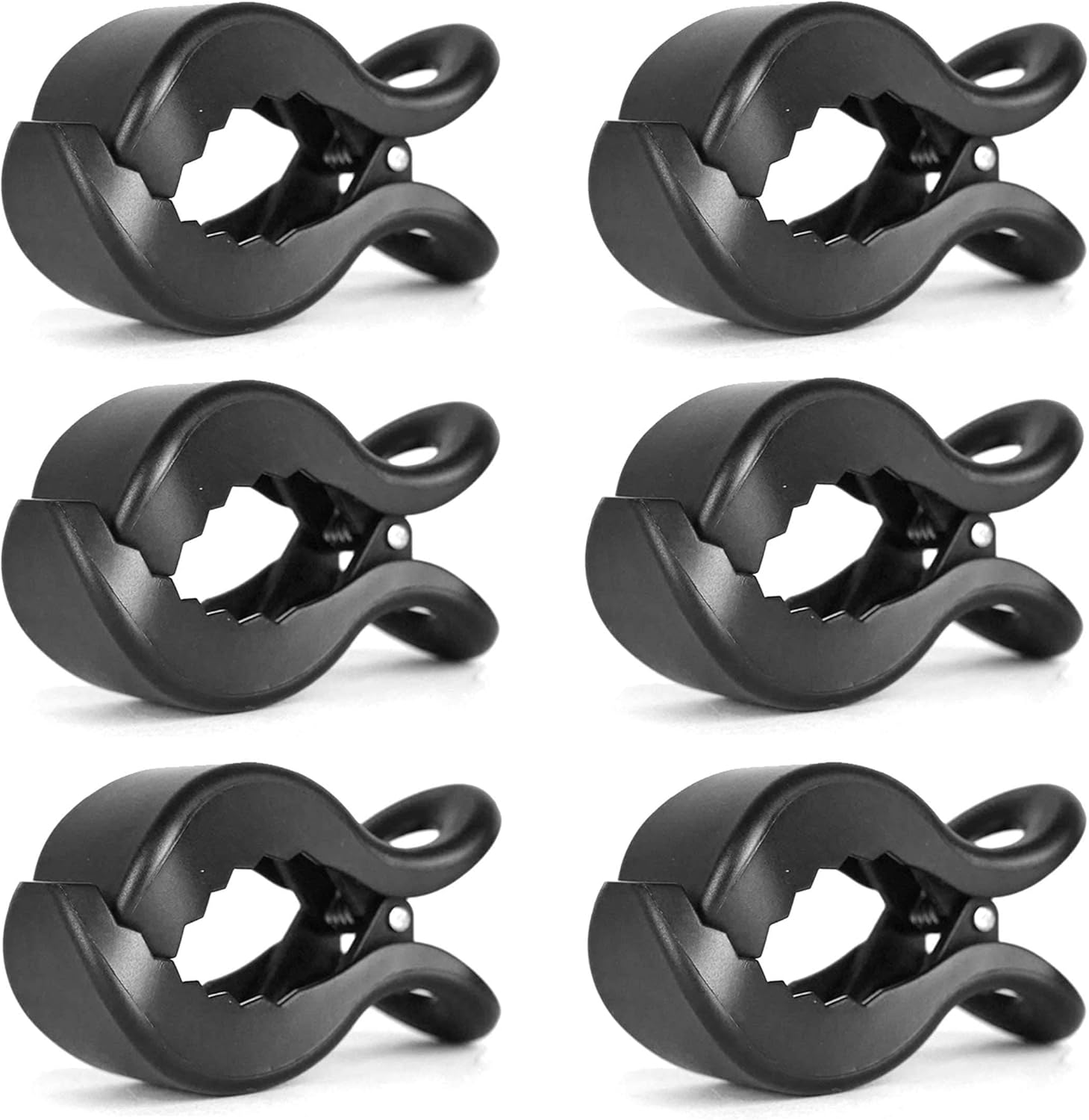 SYTHAK Stroller Pegs Clips,Universal Buggy Pram Pegs to Hooks Muslin and Toys Sun Shade to Canopy for Blanket Clamp, Car Seat Cover Clips, Pram Toy Holder, Nursing Cover.Black image number 2