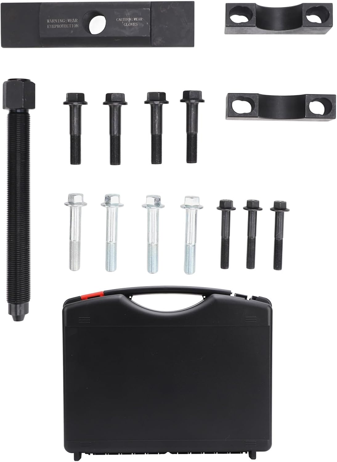 Duty Yoke Puller Tool Set for Trucks - Compatible with Spicer & Meritor, Easy Yoke Bearing Removal, 16-Piece Kit with Storage Box image number 6