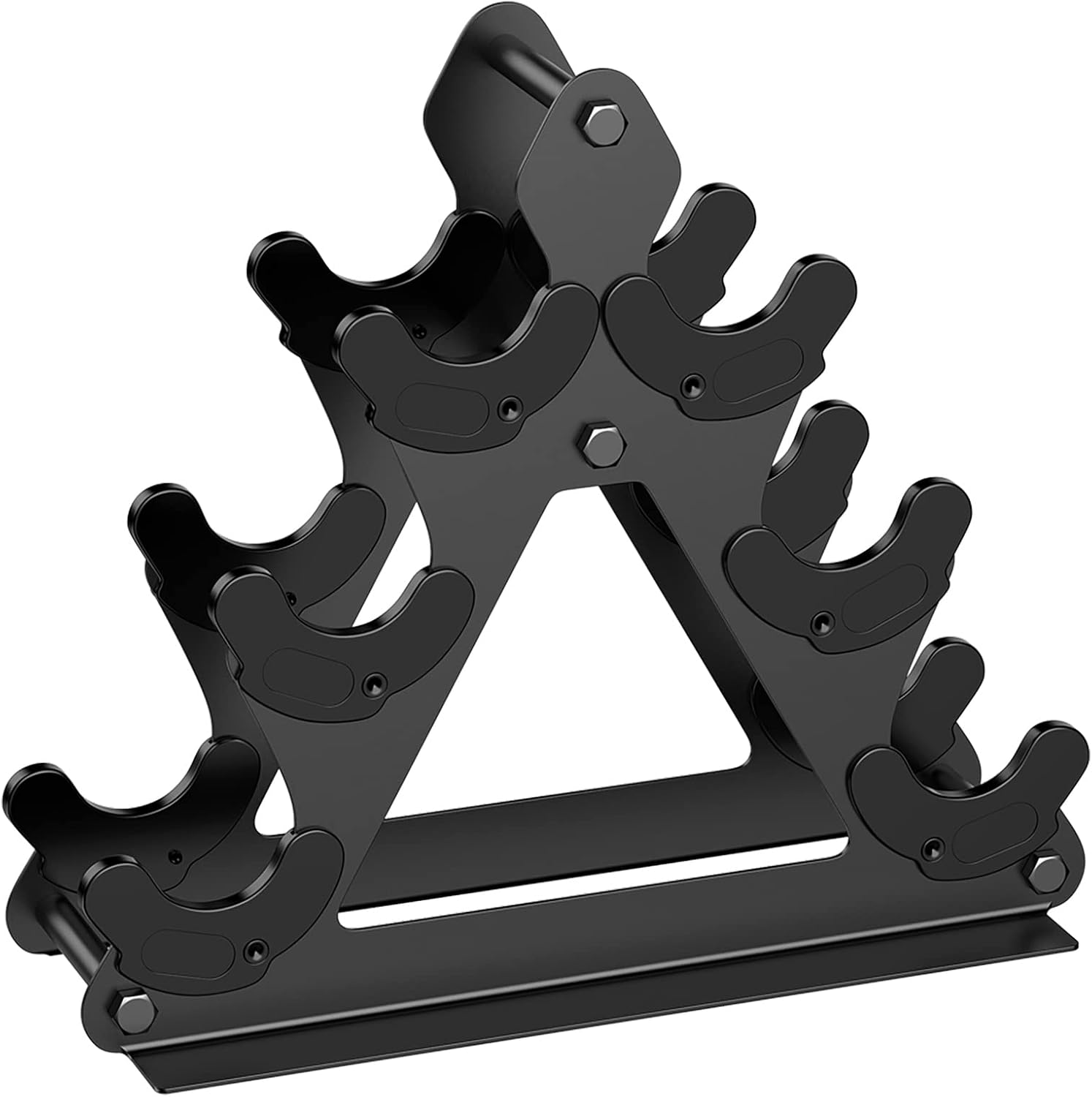 Nrevichng 3 Tier Weight Rack for Dumbbells - Compact Holder Small Dumbbell Stand Only Works 1-15 LBS, Metal Weights Organizer Designed Child Women Home Gym Exercise image number 3